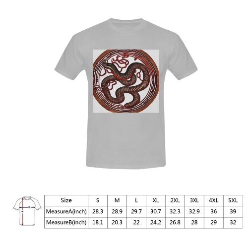 Wood Snake Men's T-Shirt in USA Size (Front Printing Only)