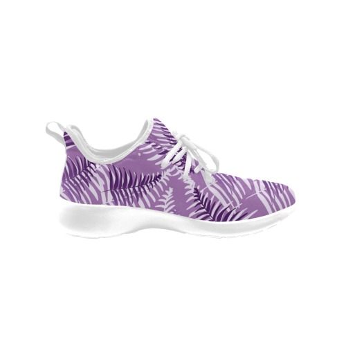 Tropical Purple Women's One-Piece Vamp Sneakers (Model 67502)
