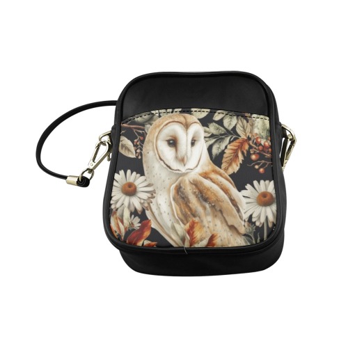 Barn Owl Autumn Sling Bag Sling Bag (Model 1627)