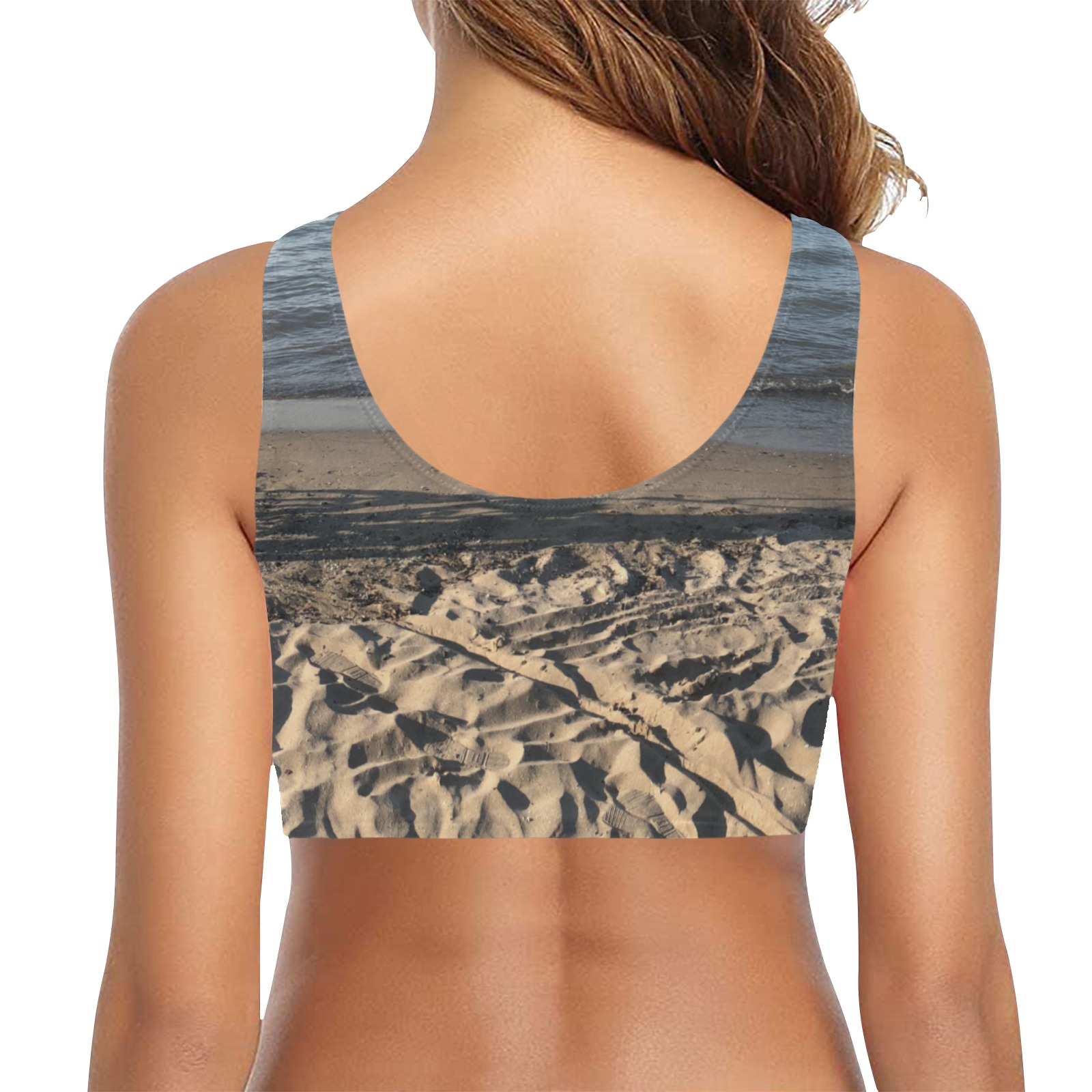 Beach Chest Bowknot Bikini Top (Model S33)
