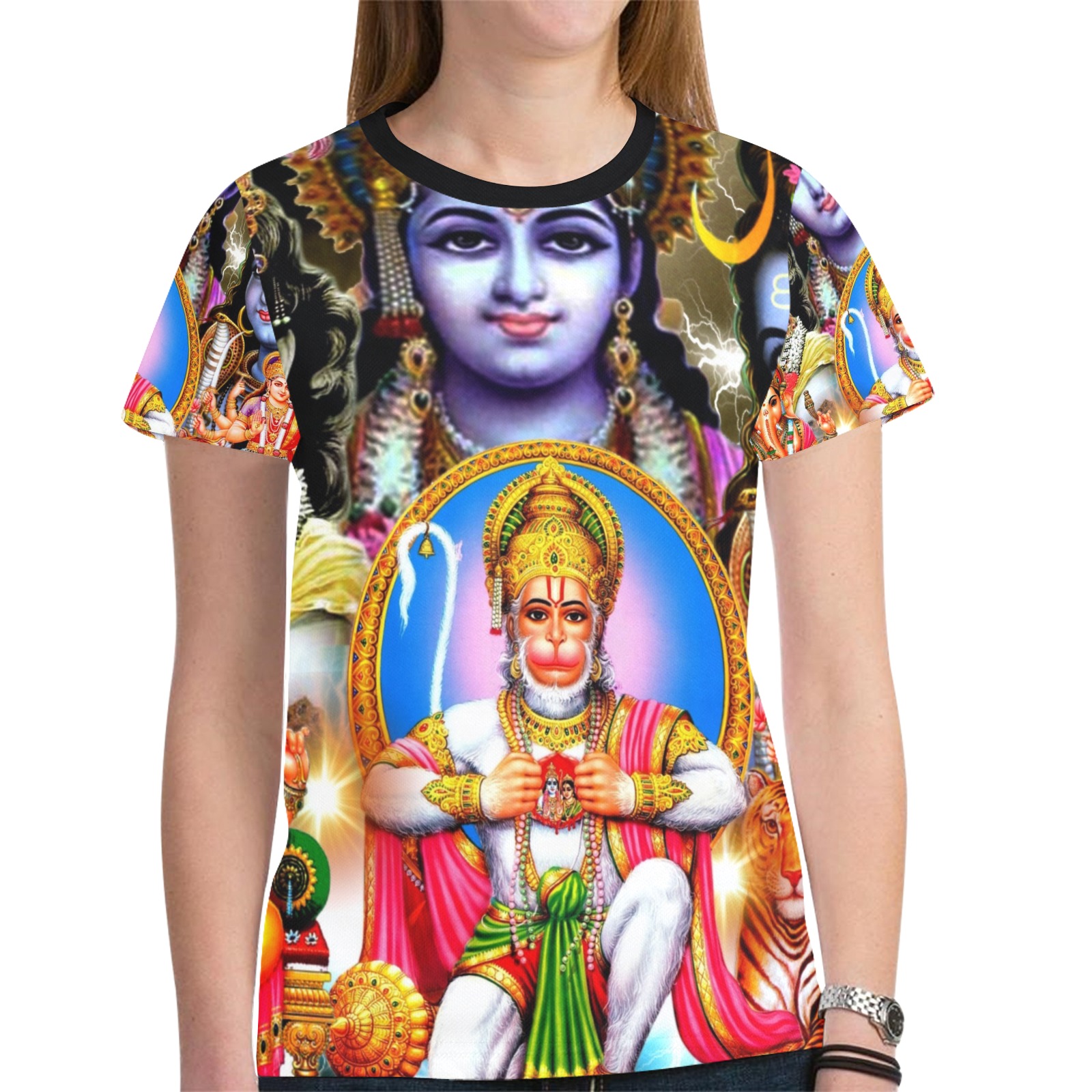 HINDUISM New All Over Print T-shirt for Women (Model T45)
