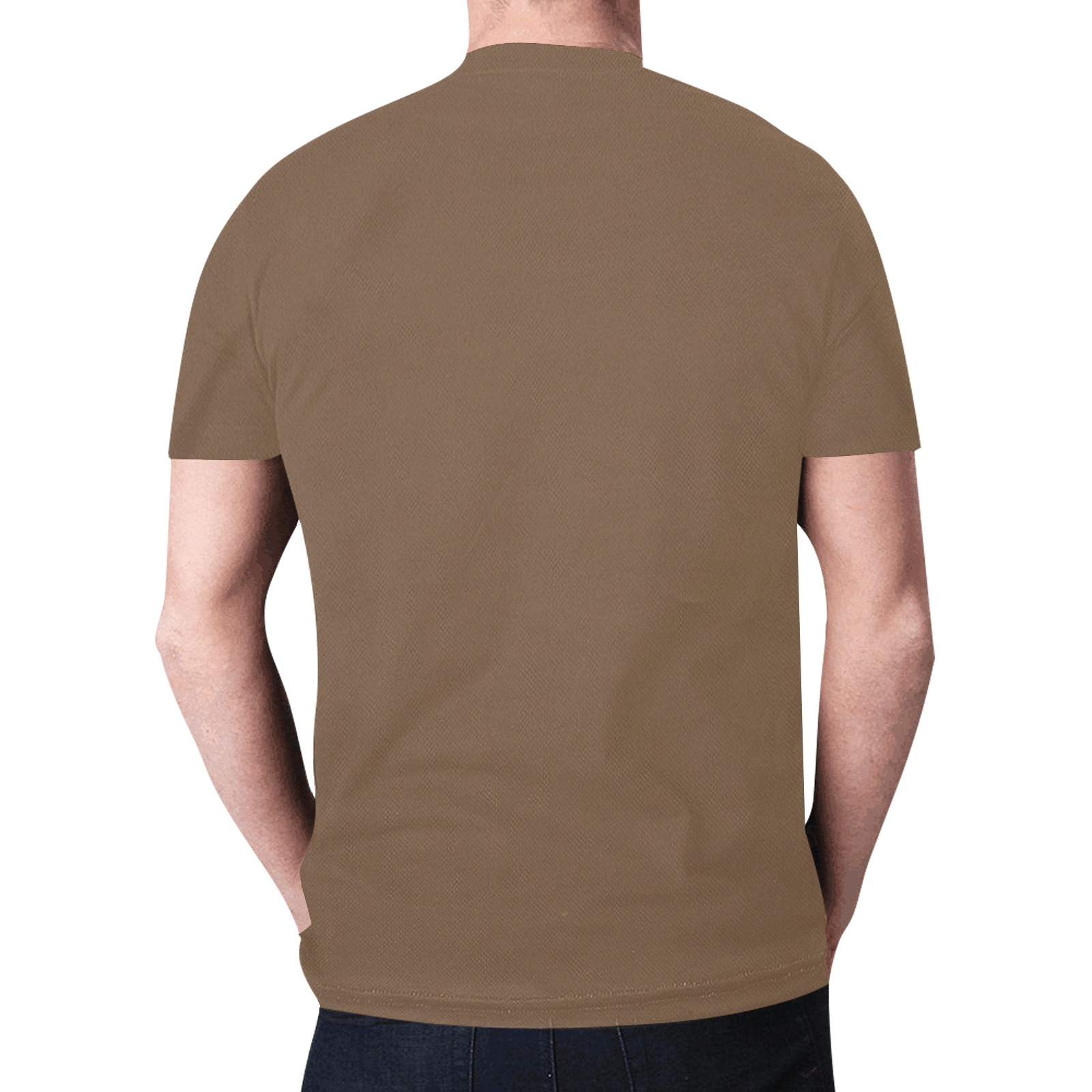 Golden Dragon Brown New All Over Print T-shirt for Men (Model T45)
