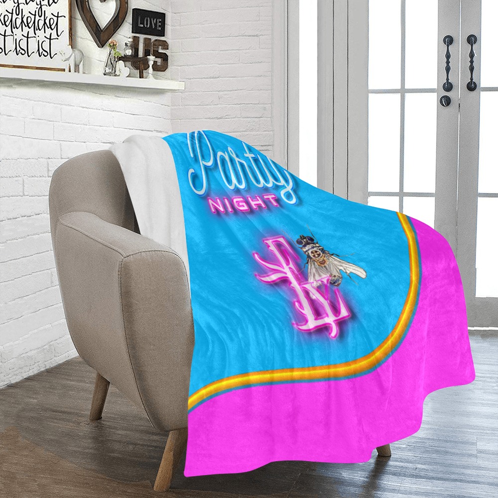 PARTY NIGHT Collectable Fly Ultra-Soft Micro Fleece Blanket 50"x60"