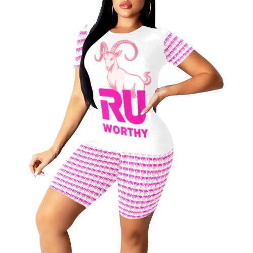 RUWORTHY 2PC PNK/WHT