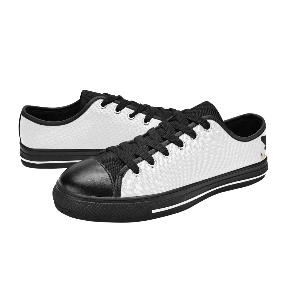 Homo singularity Low Top Canvas Shoes for Kid (Model 018)