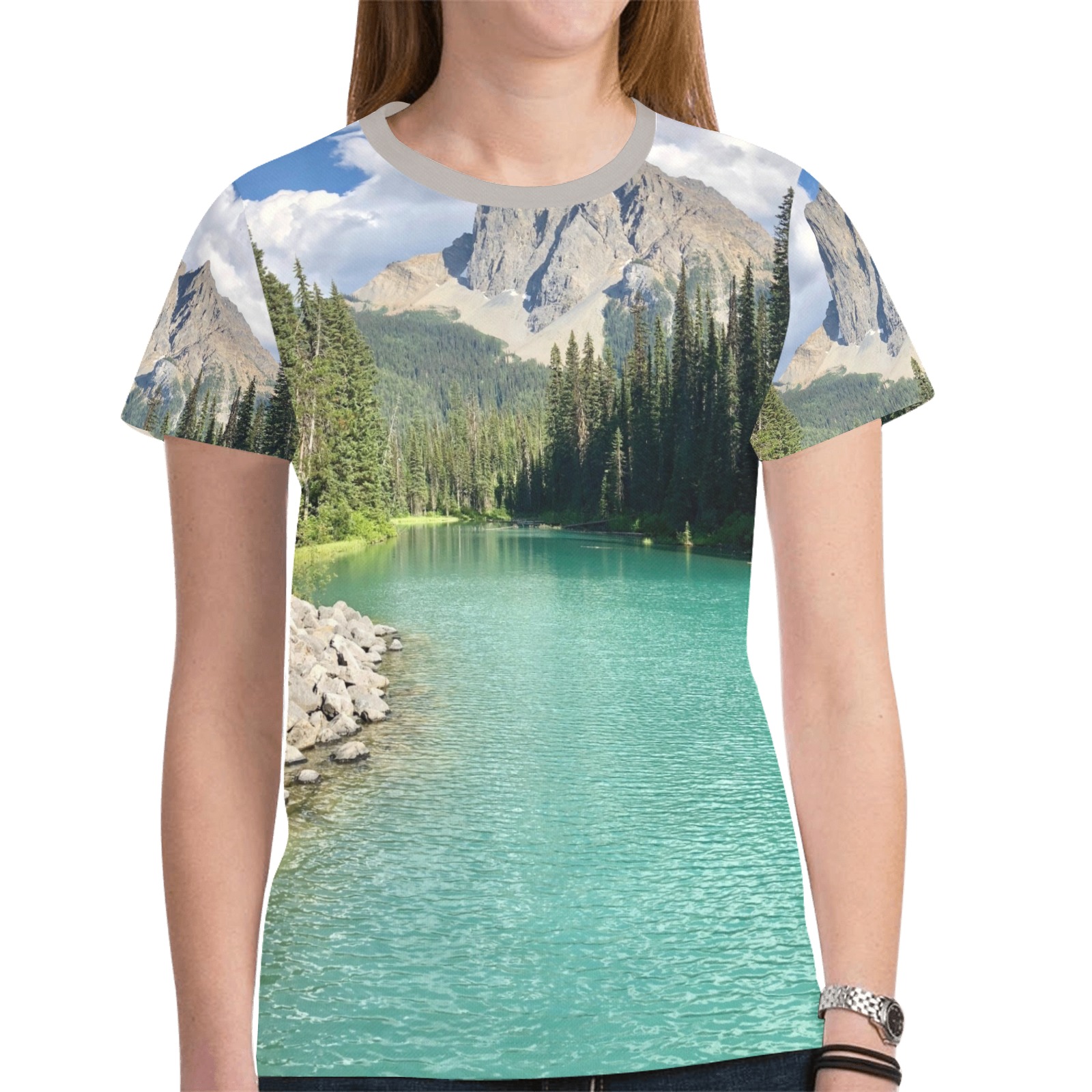 emerald lake in yoho national park collectable fly New All Over Print T-shirt for Women (Model T45)