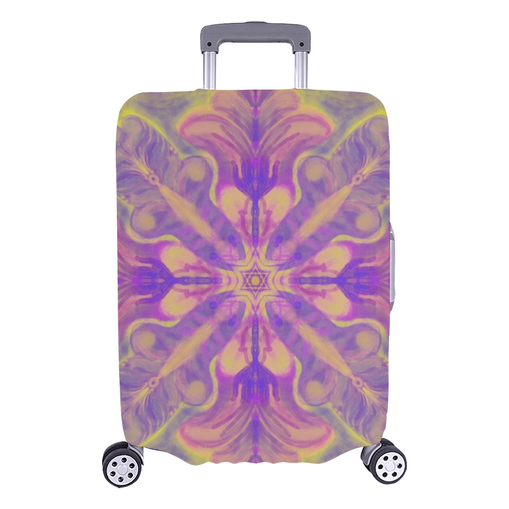 mandala hamsa 1-4 Luggage Cover/Large 26"-28"