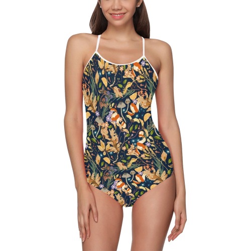 Wild fall autumnal 22-01 Strap Swimsuit ( Model S05)