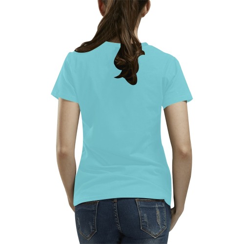 ZL.LOGOWM.tourq All Over Print T-Shirt for Women (USA Size) (Model T40)