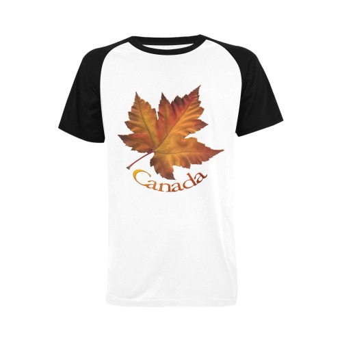 Canada Maple Leaf Raglan Shirts Men's Raglan T-shirt (USA Size) (Model T11)