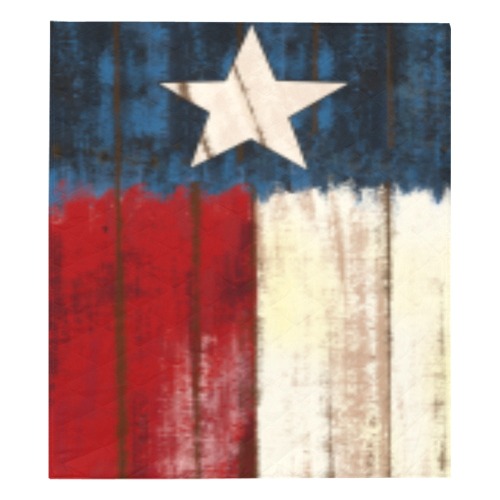 Texas Flag Quilt Quilt 70"x80"