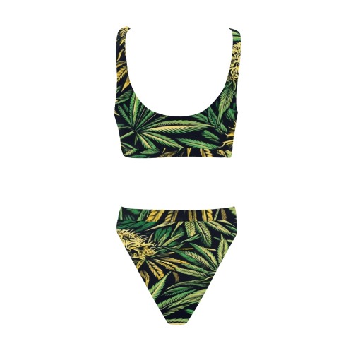 BIG BUD SPORT BIKINI Sport Top & High-Waisted Bikini Swimsuit (Model S07)