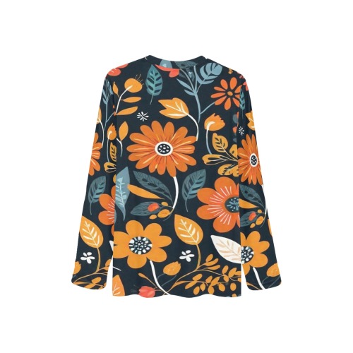 Bohemian Flowers 4 Women's All Over Print Pajama Top