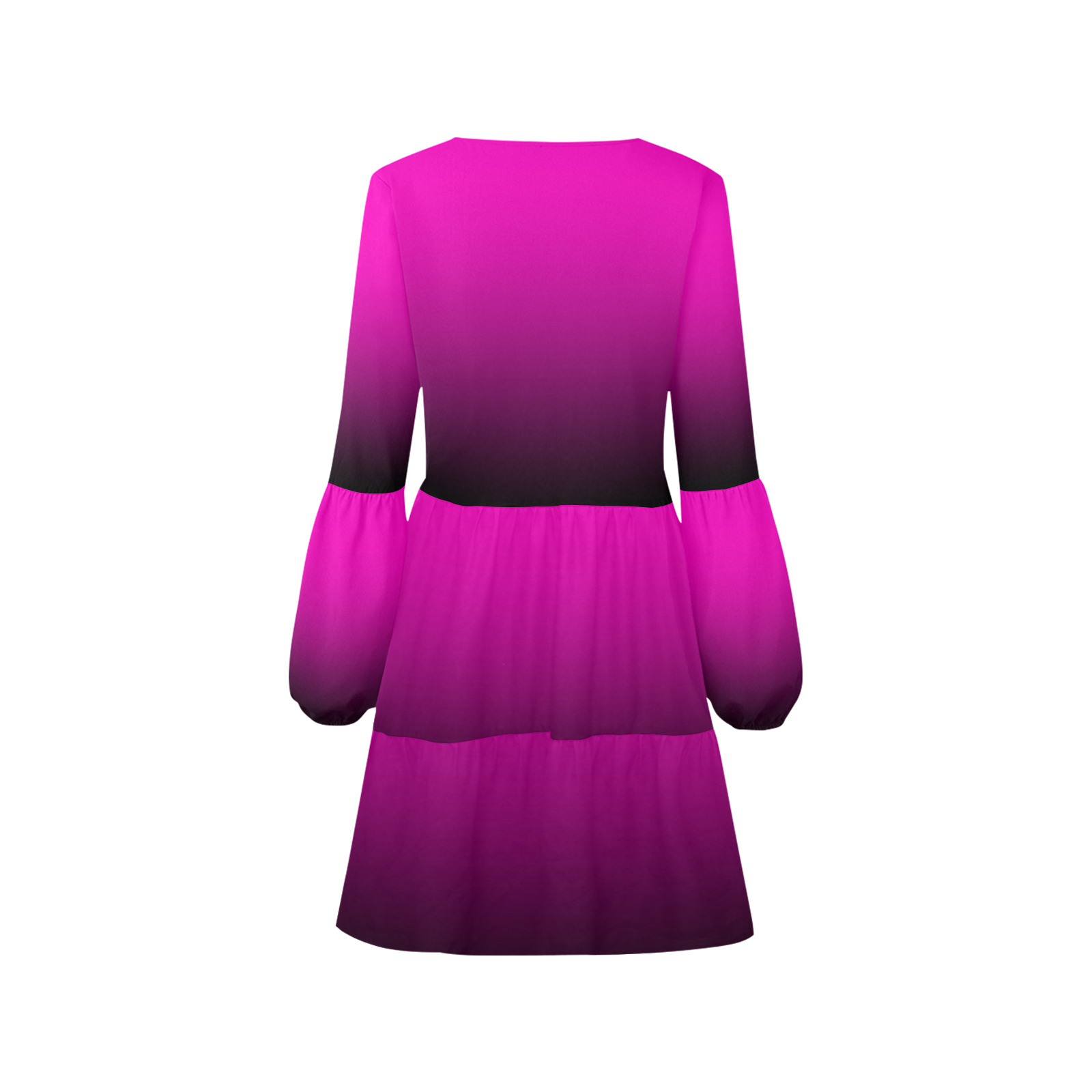 PENDENZA Pink V-Neck Loose Fit Dress (Model D62)