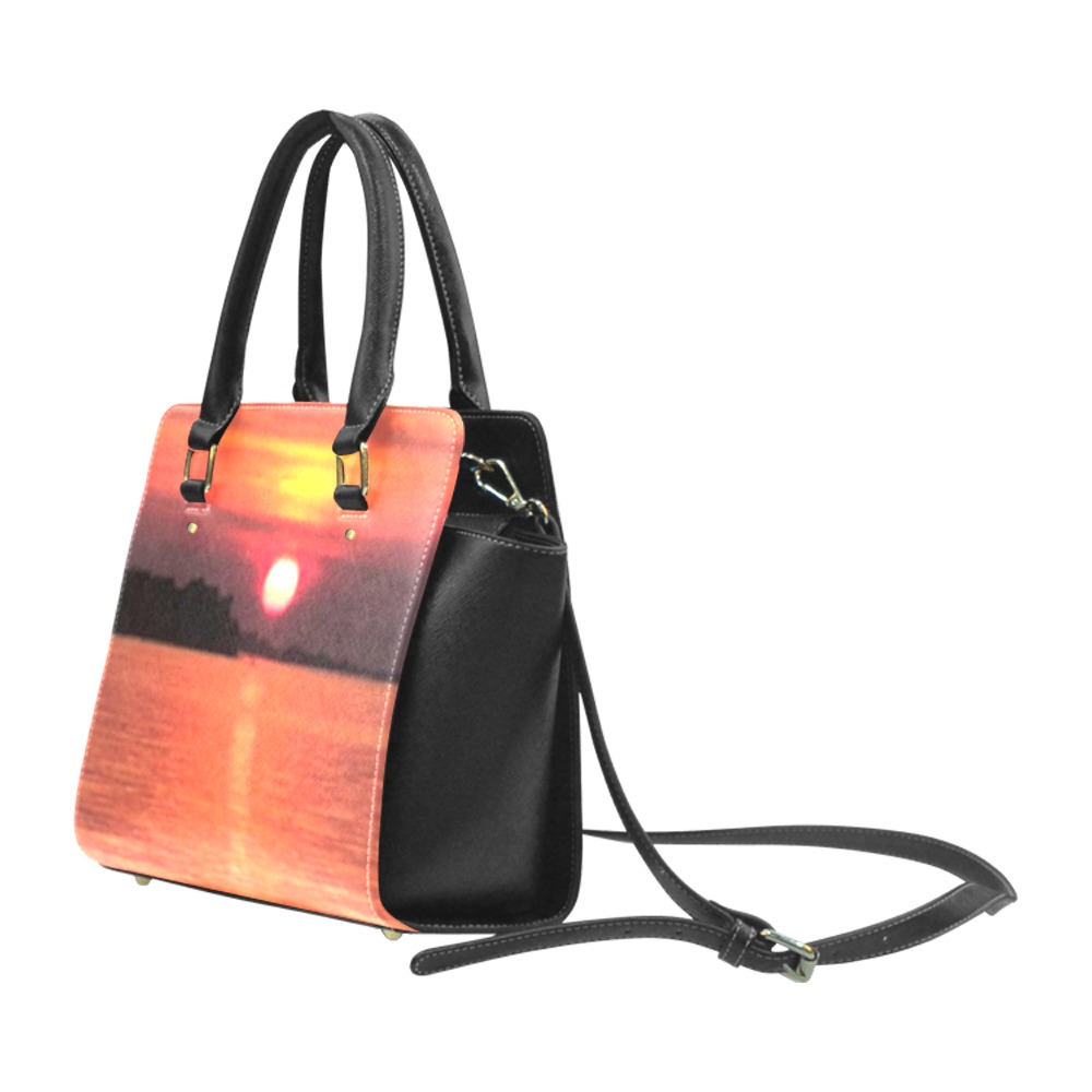 Lady Pink Sunset Collection Classic Shoulder Handbag (Model 1653)