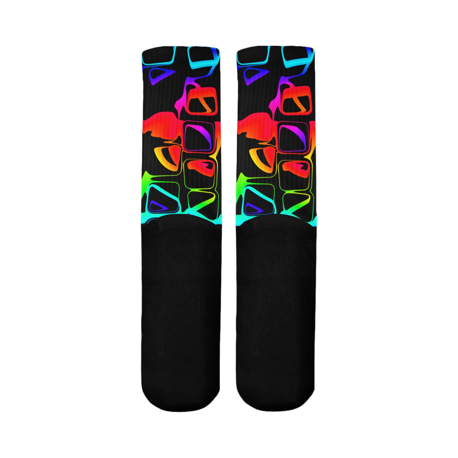 Neon 1 Mid-Calf Socks (Black Sole)