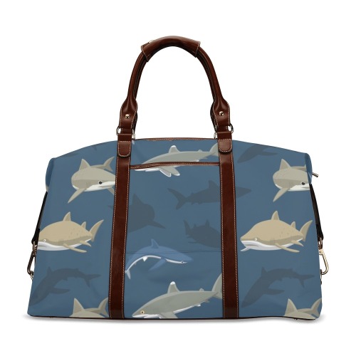Shark Weekend Classic Travel Bag (Model 1643) Remake