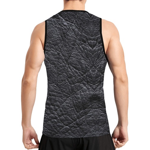 Leahter Black Style by Fetishworld All Over Print Basketball Jersey