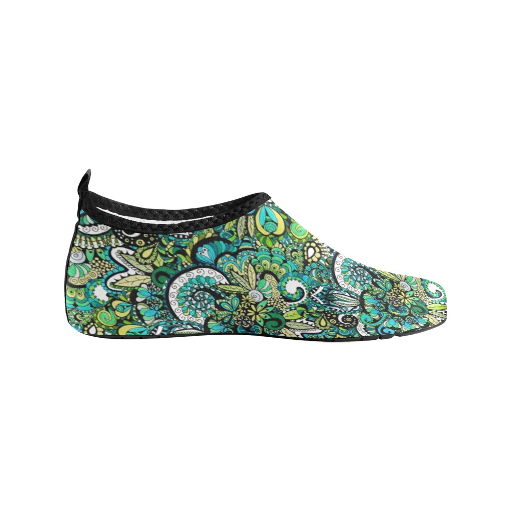 Tropical Illusion Women's Slip-On Water Shoes (Model 056)