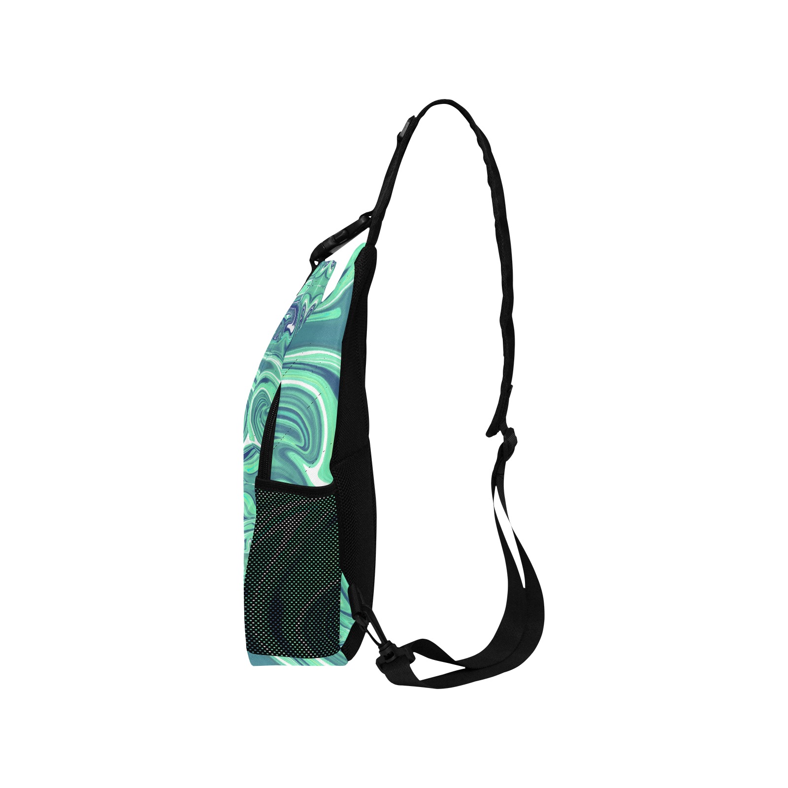 Chest Bag - Small Single Strap - Liquid Mint Men's Casual Chest Bag (Model 1729)