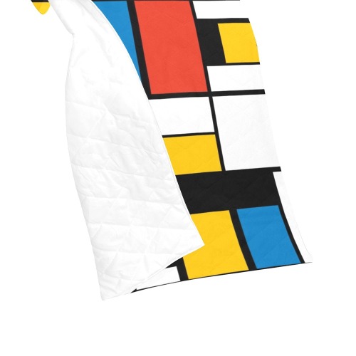 Mondrian De Stijl Modern Quilt 40"x50"