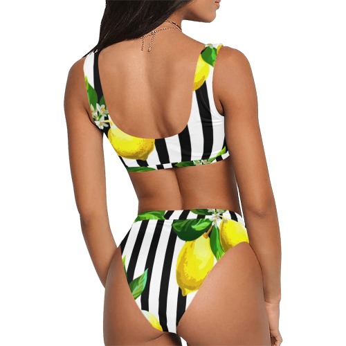 Armalanikai Sport Top & High-Waisted Bikini Swimsuit (Model S07)