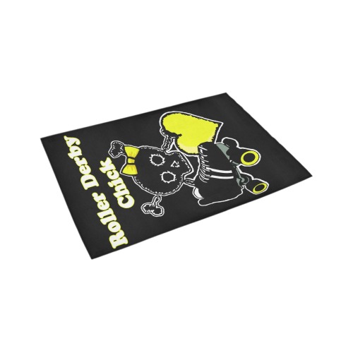 Roller Derby Chick (Yellow) Azalea Doormat 24" x 16" (Sponge Material)