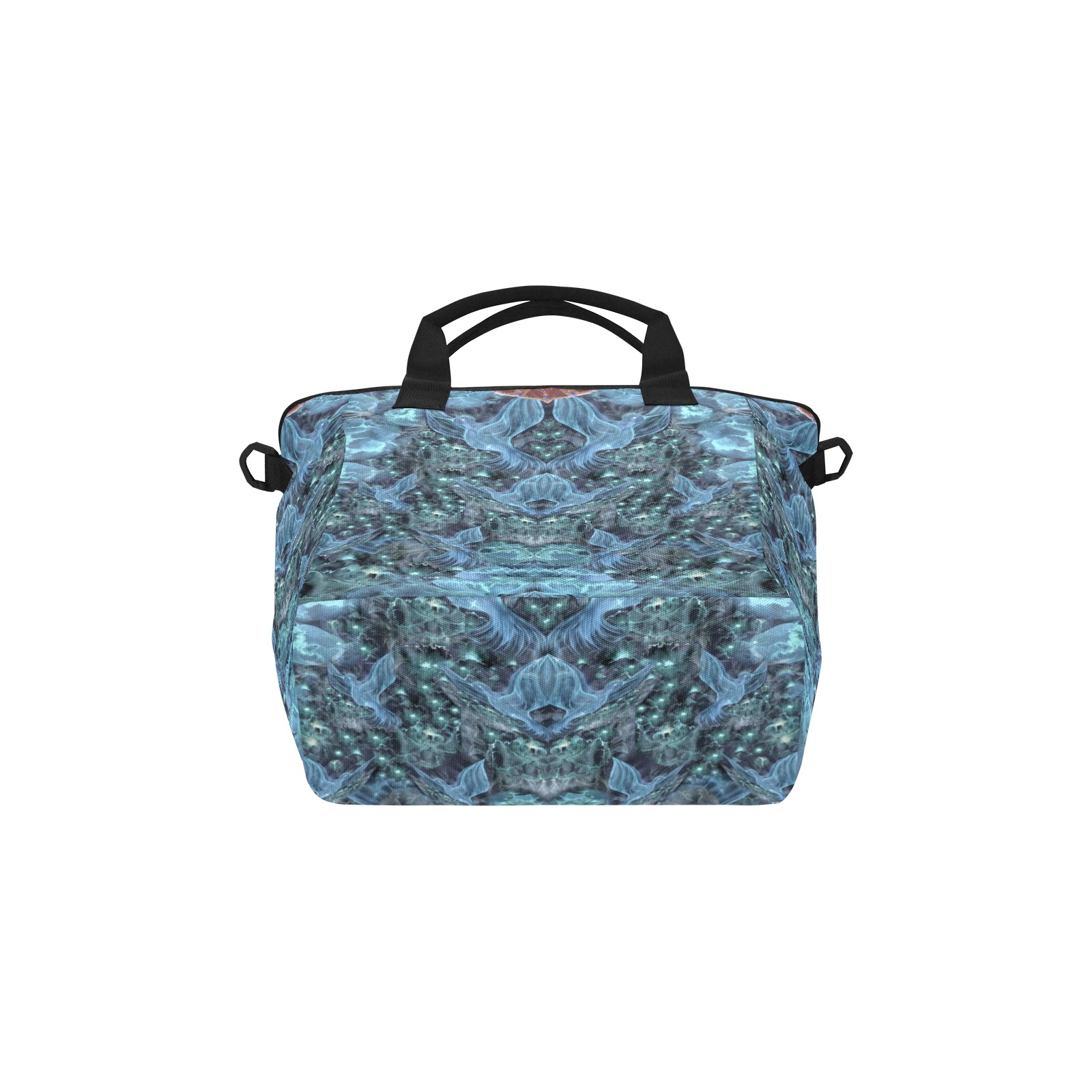 Nidhi Decembre 2014- pattern-5-2 neck back Tote Bag with Shoulder Strap (Model 1724)
