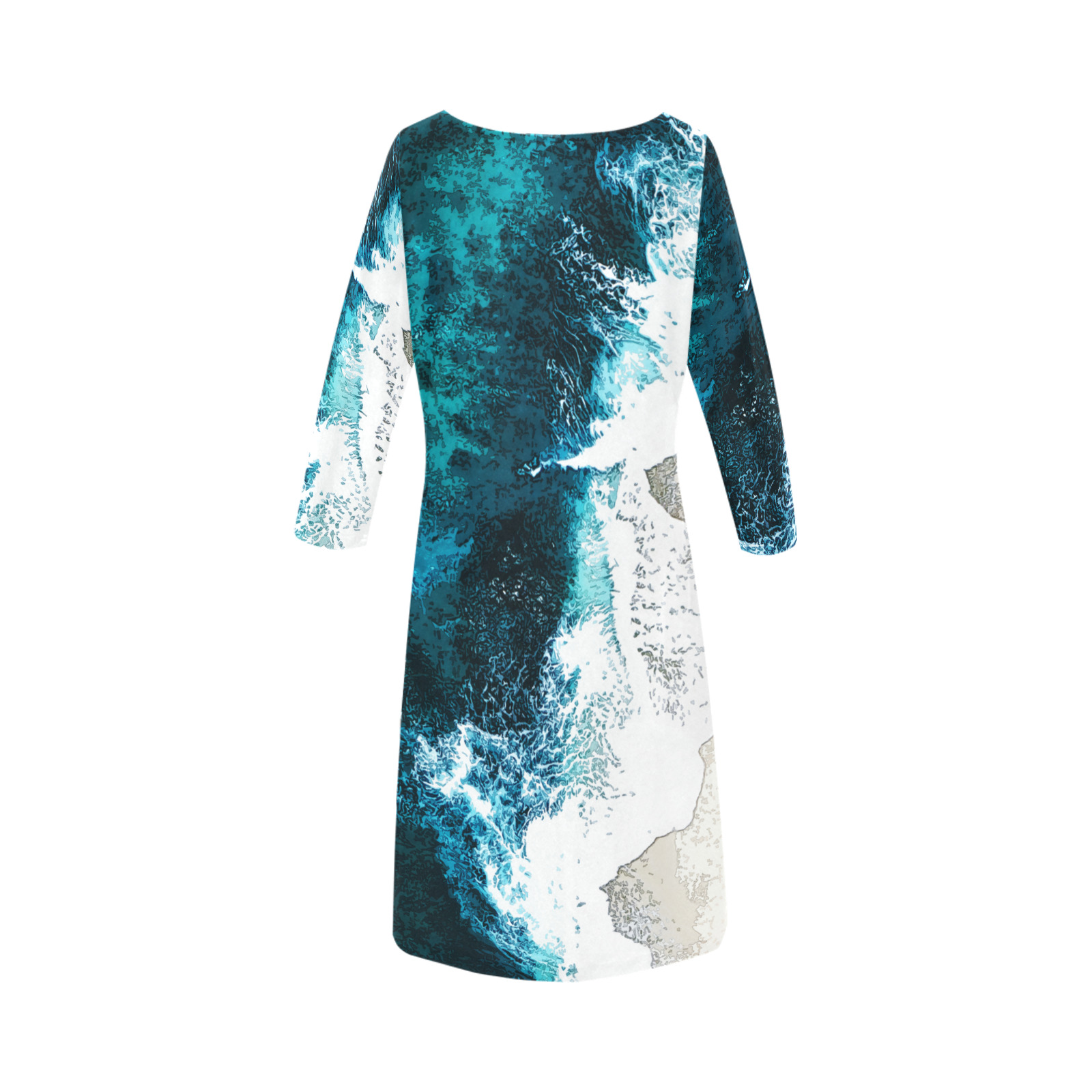 Ocean And Beach Rhea Loose Round Neck Dress(Model D22)