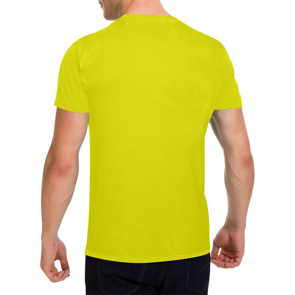 Lets Create Yellow Men's T-Shirt in USA Size (Front Printing Only)