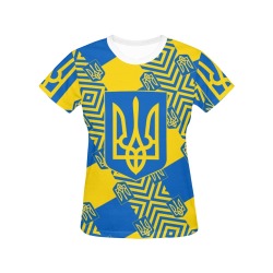 UKRAINE 2 All Over Print T-Shirt for Women (USA Size) (Model T40)