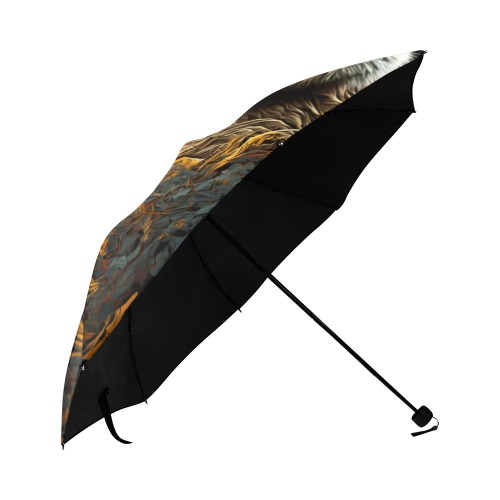 Lion close to reality 5 Anti-UV Foldable Umbrella (U08)