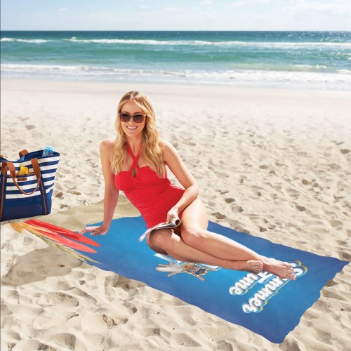 Summer Time Collectable Fly Beach Towel 32"x 71"