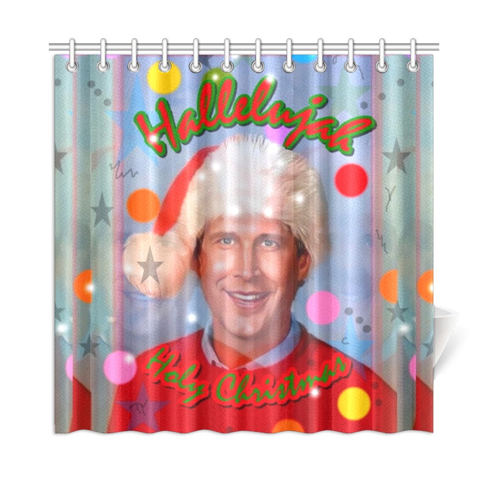 Hallelujah Christmas by Nico Bielow Shower Curtain 72"x72"