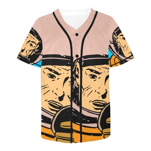 astronaut All Over Print Baseball Jersey for Men (Model T50)