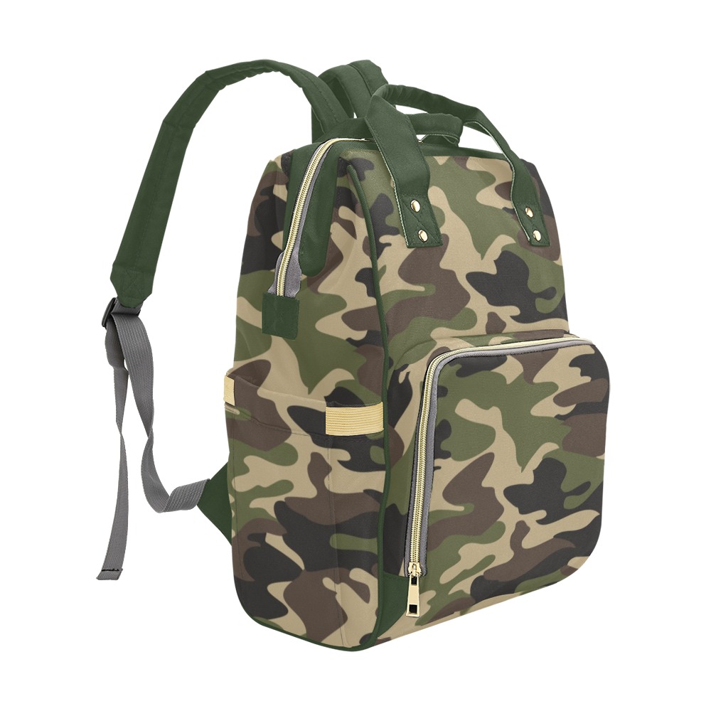 Camouflage Multifunctional Diaper Backpack Multi-Function Diaper Backpack/Diaper Bag (Model 1688)