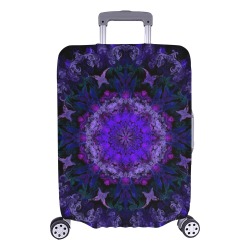 mandala light blue Luggage Cover/Large 26"-28"