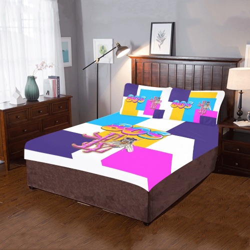 80s Collectable Fly 3-Piece Bedding Set