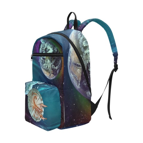Scorpio Space Planets Large Capacity Travel Backpack (Model 1691)