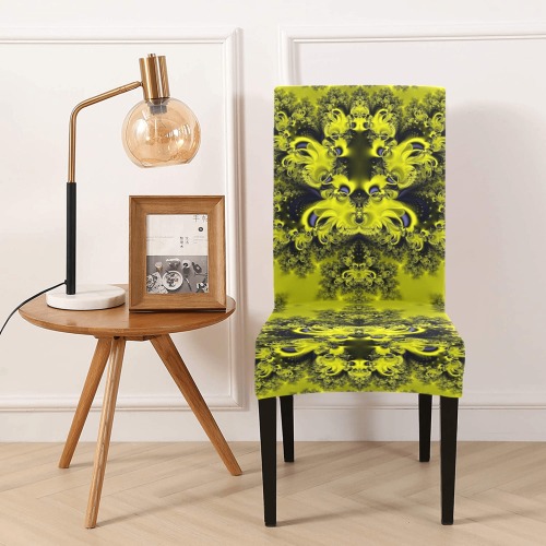 Summer Sunflowers Frost Fractal Chair Cover (Pack of 4)