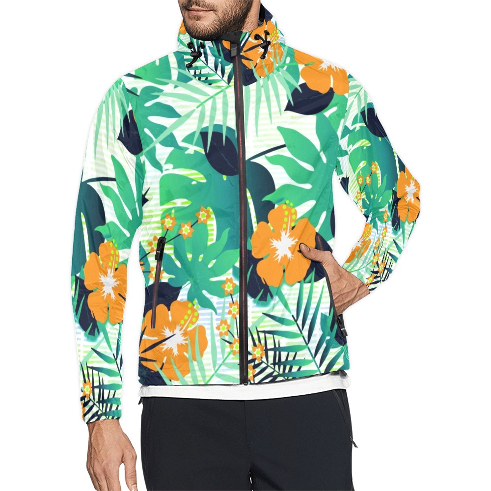 GROOVY FUNK THING FLORAL Unisex All Over Print Windbreaker (Model H23)