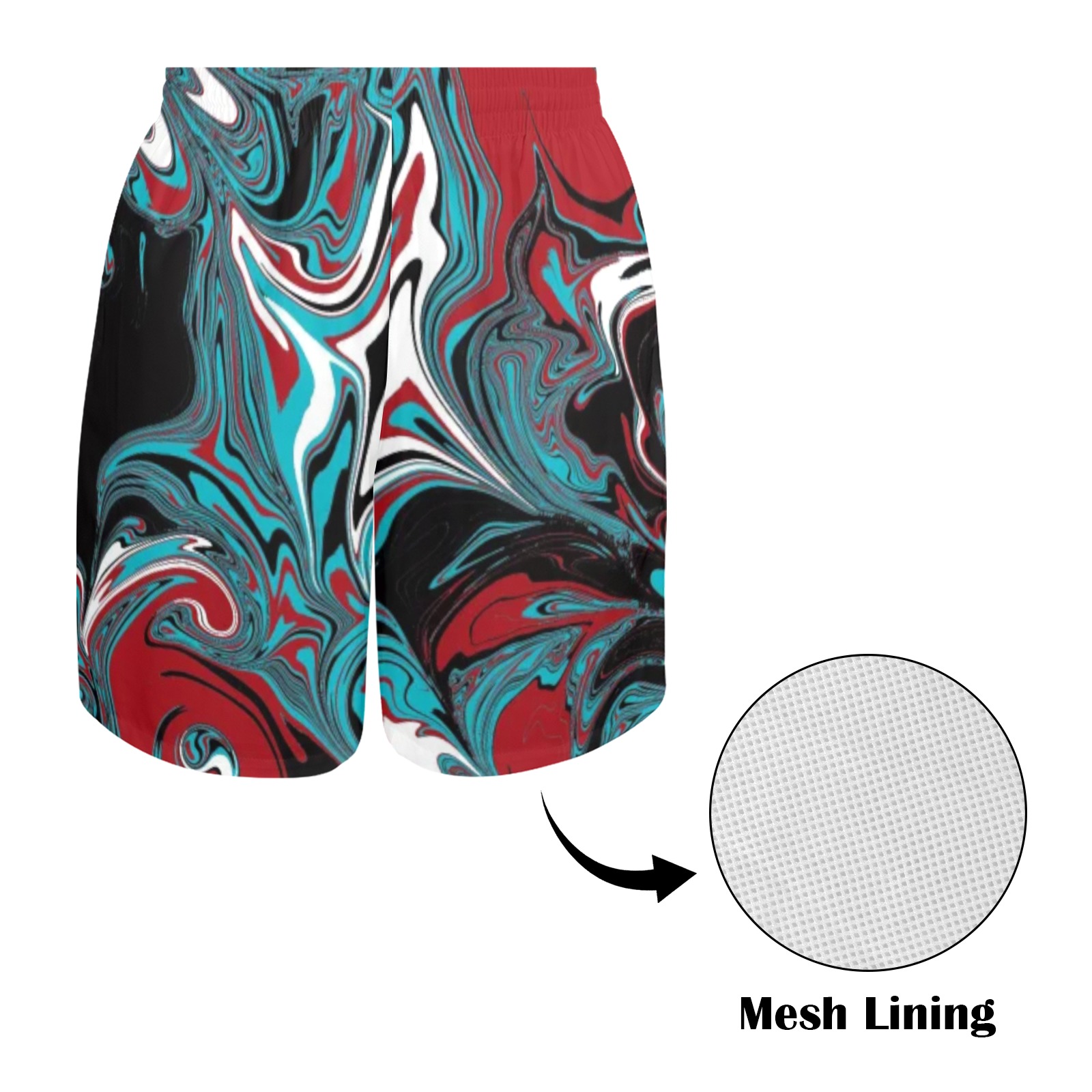 Dark Wave of Colors Men's All Over Print Elastic Beach Shorts (Model L20-2)