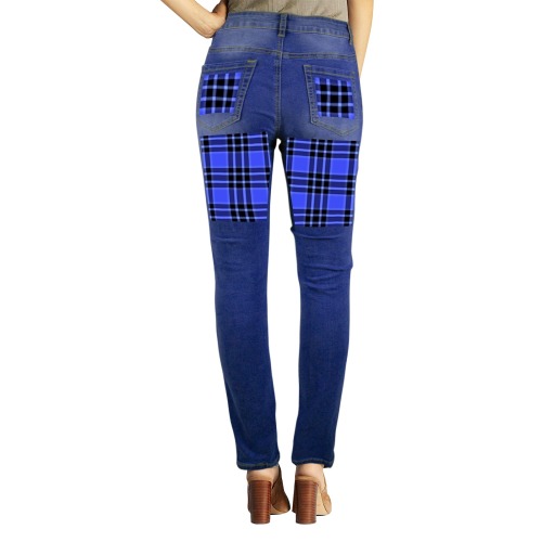 Plaids 7 Women's Jeans (Front&Back Printing)