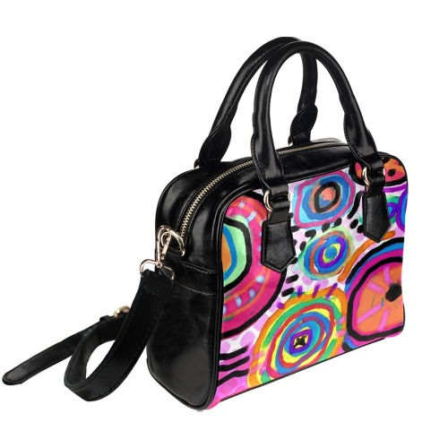 Unique Abstract Art Satchel Purse Shoulder Handbag (Model 1634)