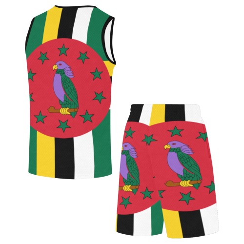 Flag_of_Dominica.svg Basketball Uniform with Pocket