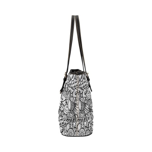 Mind Meld Leather Tote Bag/Small (Model 1651)