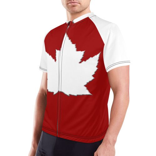Canada Souvenir Cycling Shirts Men's Cycling Jersey (Model T77)