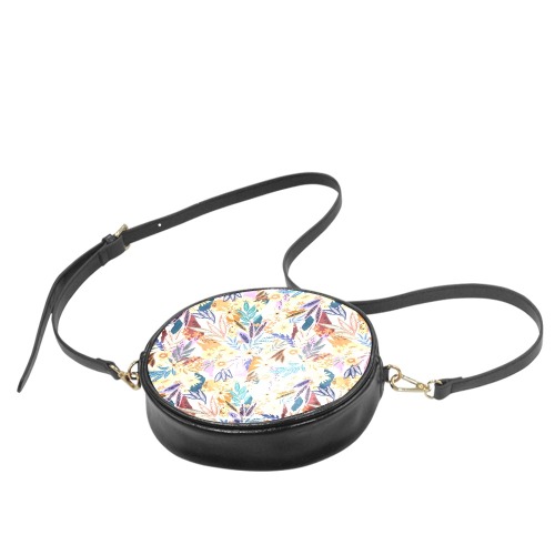 The vibrant colorful garden blooms Round Sling Bag (Model 1647)