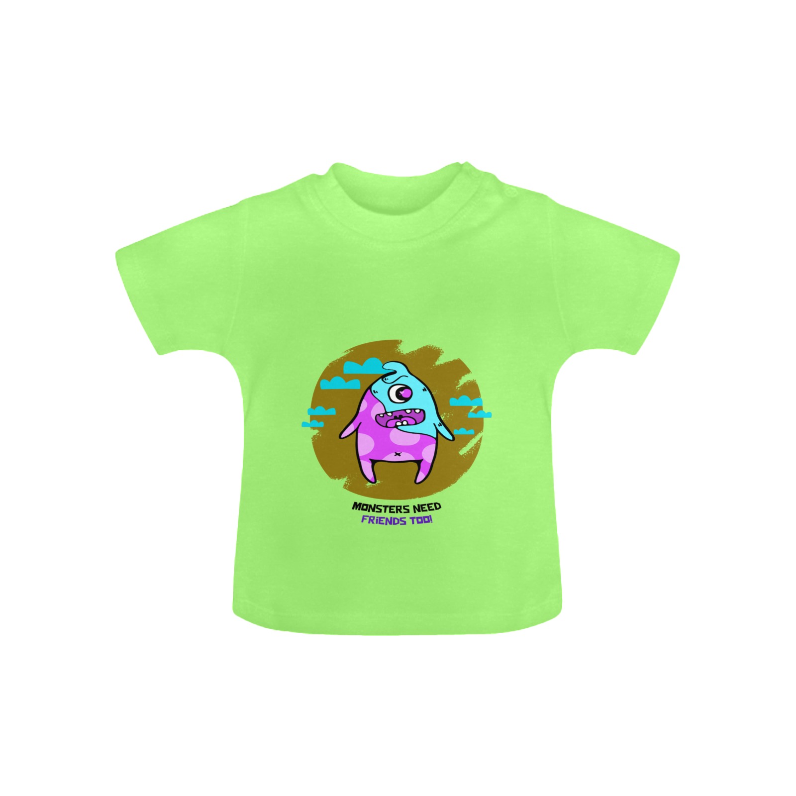 Monster also need friends Baby Classic T-Shirt (Model T30)