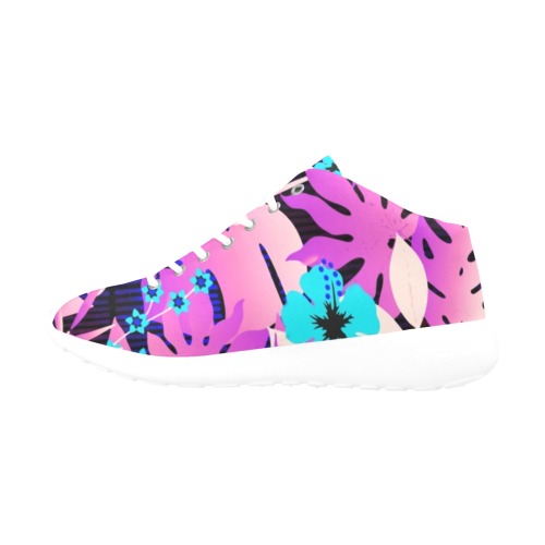 GROOVY FUNK THING FLORAL PURPLE Women's Basketball Training Shoes (Model 47502)